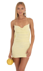 Feel The Sun Halter Sweetheart Skater Dress